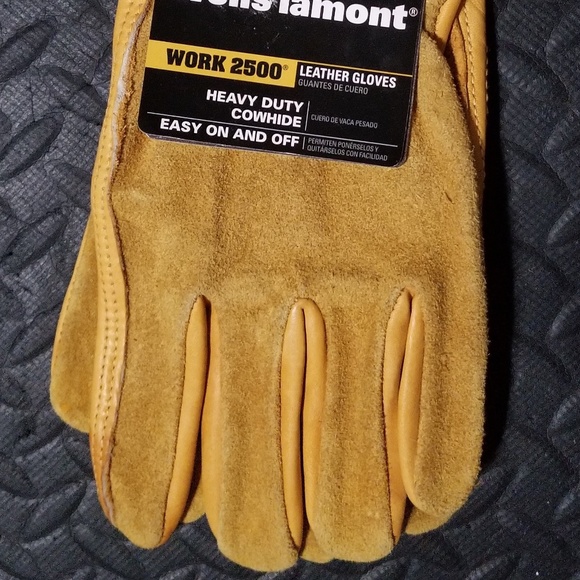 Wells Lamont leather gloves work 2500 heavy duty cowhide size medium new - Picture 1 of 3